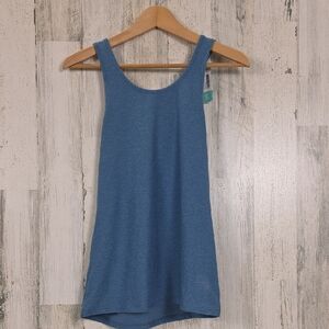 We Wander Blue WeFlex Gabbi Cross Back Athletic Tank Top UPF 40 Size XS NEW